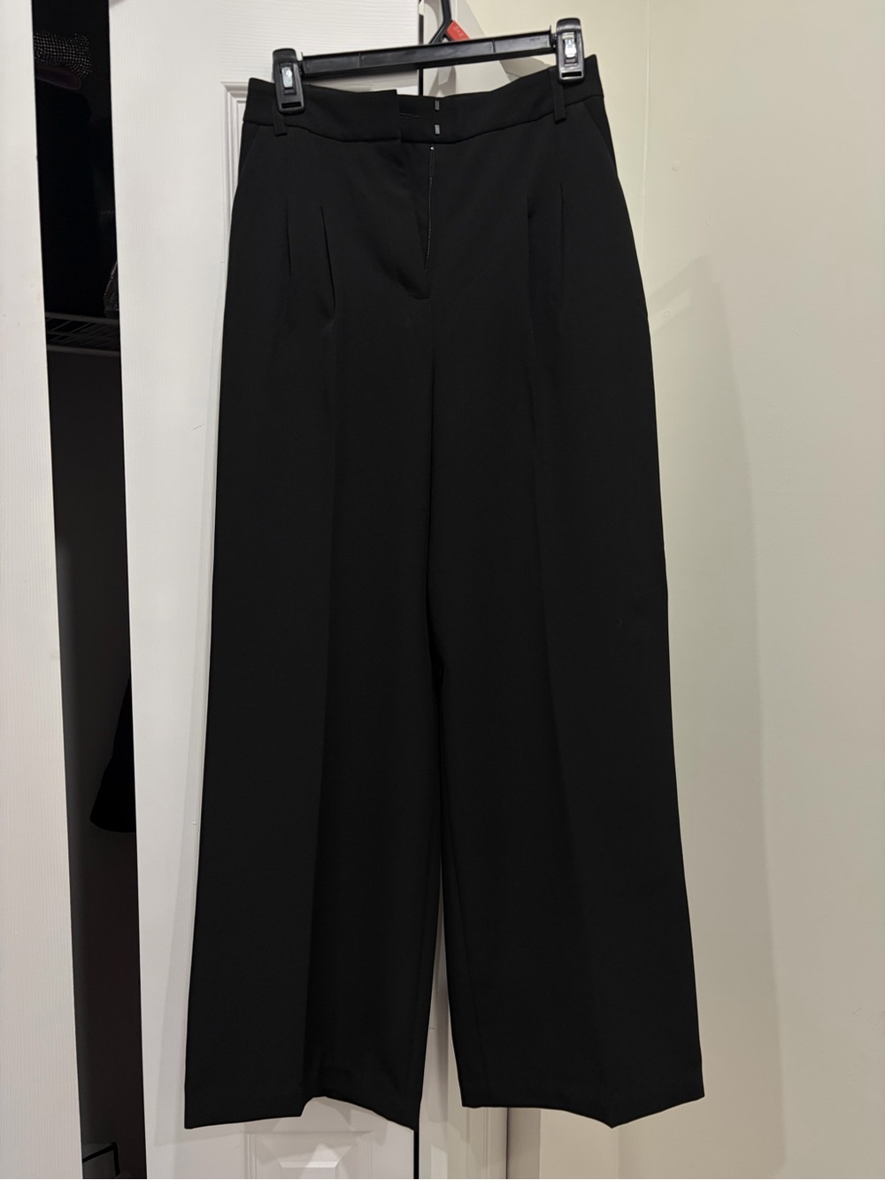 Express Classic High-Waist Wide-Leg Pants in Black Size 0R
